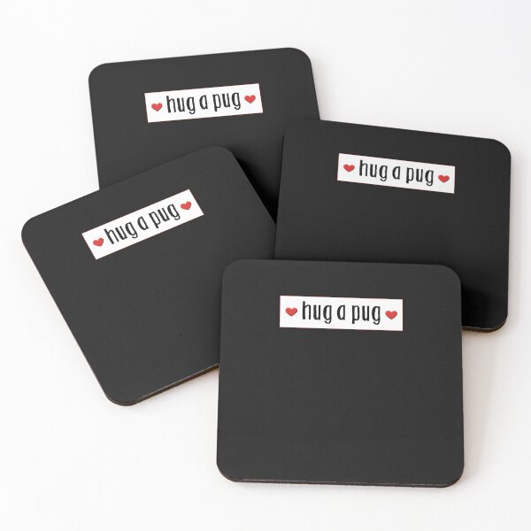 Item preview, Hug a pug sticker - Pug and Kiss - dog kisses - xoxoxo - puglove Sticker designed and sold by RonaldSteinke.