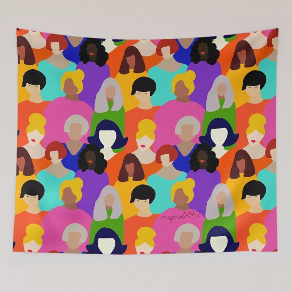 Item preview, We are women, we are strong - digital artwork  designed and sold by magnoliART botanical_kata.