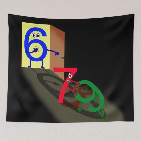 Item preview, six afraid of seven because seven ate nine designed and sold by SprinT-Shirt.