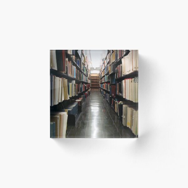 Alderman Library Stacks - UVA ^ Acrylic Block