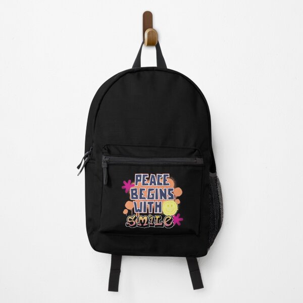 Item preview, Peace begins with smile graffiti style designed and sold by onzpacesdesign.