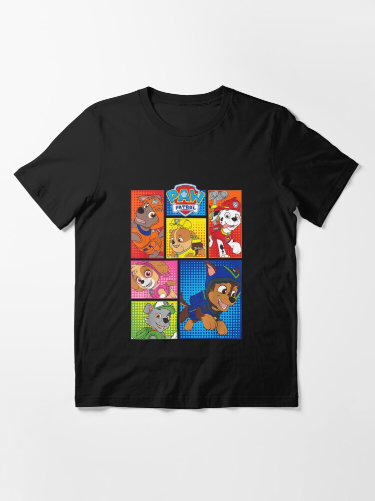 Paw Patrol Group Shot Of Pups In Shapes T-Shirt 