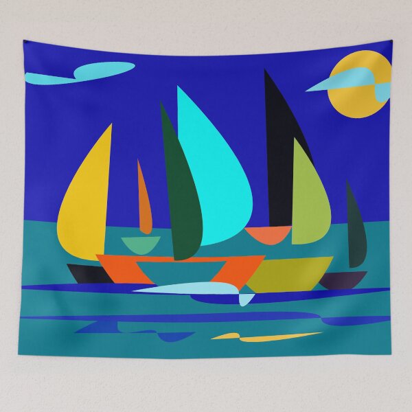 Artikelvorschau, cute sailboat entworfen und verkauft von laikaincosmos.