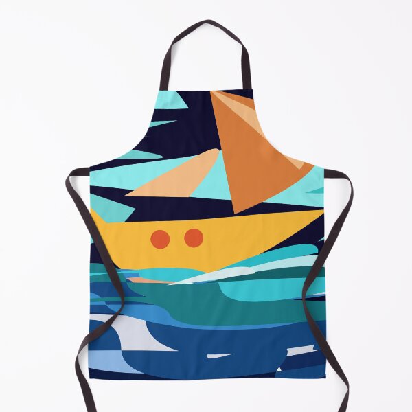 Item preview, cute sailboat in storm designed and sold by laikaincosmos.