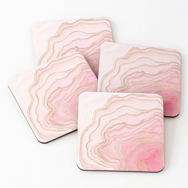 Item preview, Gold Pink Fluid Liquid Painting designed and sold by NdesignTrend.