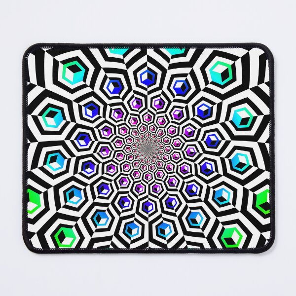 Item preview, 'Rainbow' Isometric Geometric Abstract Retro Fractal Artwork designed and sold by Holmes-Ja.