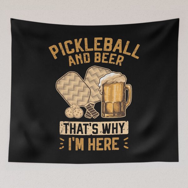 Item preview, Pickleball and Beer That’s Why I’m Here Funny Pickleball for beer lovers pickleballers designed and sold by grinta2021.