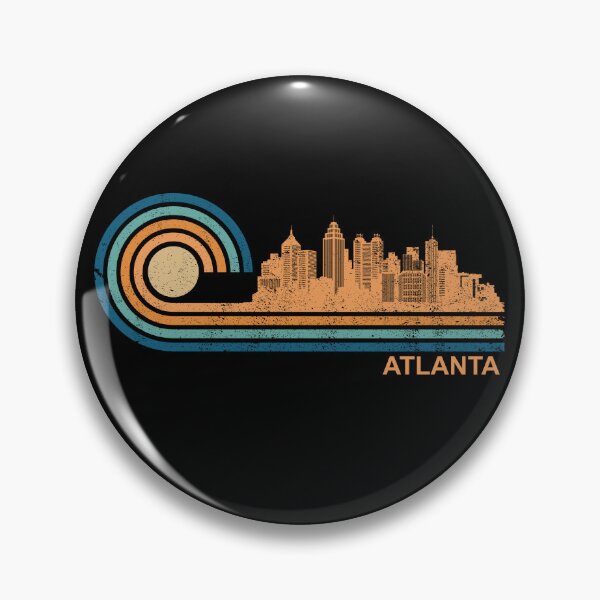 Artikelvorschau, Atlanta Skyline Retro Atlanta Fan Georgia Atlanta Gear entworfen und verkauft von DynamicDesign.