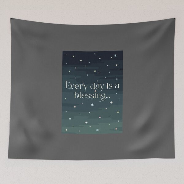 Item preview, Everyday Is A Blessing quote with cloudy sky designed and sold by Levated.