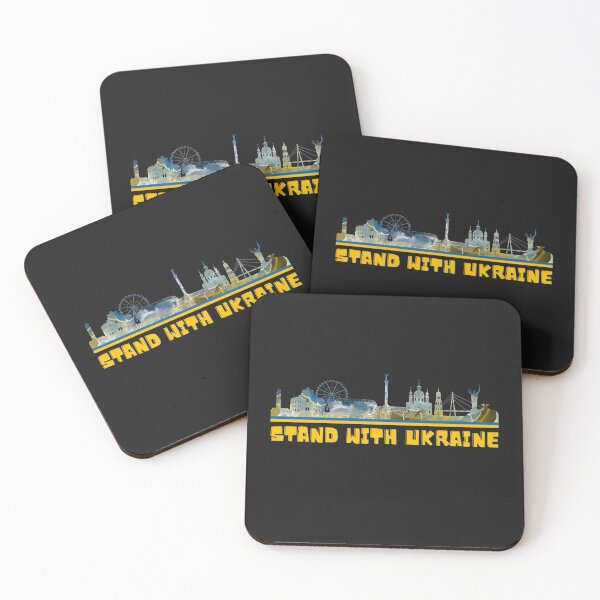 Item preview, Stand With Ukraine | Skyline | Proud of Ukraine  |  Embrace Ukraine designed and sold by DoherDesigns.