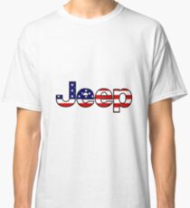 Jeep - amerikanische Flagge Classic T-Shirt