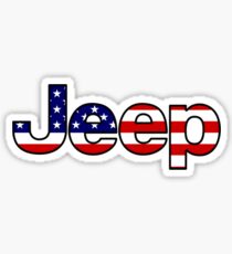 Jeep - American Flag Sticker
