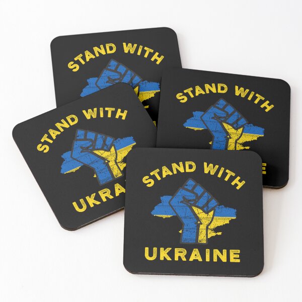 Item preview, STAND WITH UKRAINE SLAVA UKRAINI PROTEST PUTIN PROTEST RUSSIAN INVASION designed and sold by ProgressiveMob.