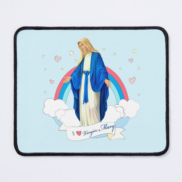 Item preview, Holy Mary Pray for us Virgin Mary Blessed Mother of God Catholic rainbow designed and sold by josephfanous.