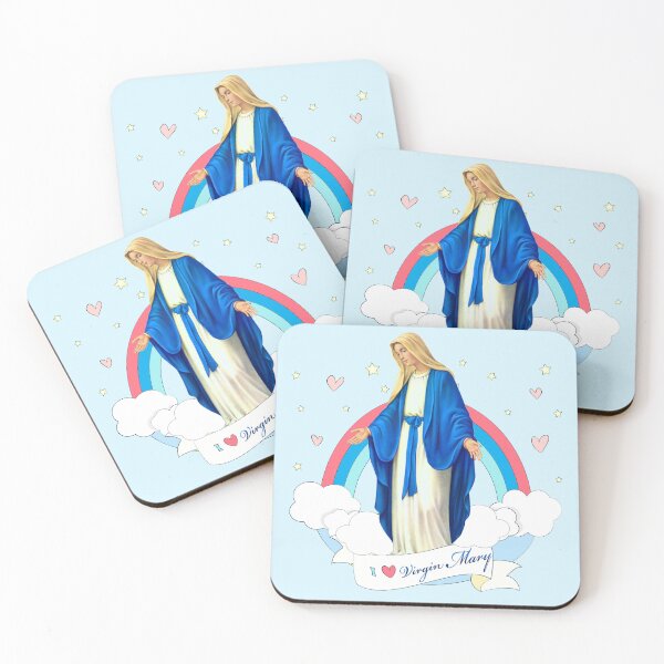 Item preview, Holy Mary Pray for us Virgin Mary Blessed Mother of God Catholic rainbow designed and sold by josephfanous.