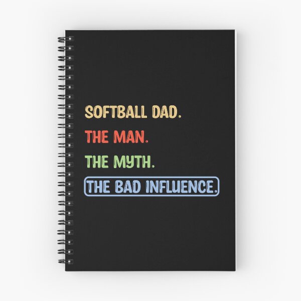 Item preview, Softball Dad the Man Myth Bad Influence designed and sold by karibenart.