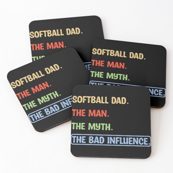 Item preview, Softball Dad the Man Myth Bad Influence designed and sold by karibenart.
