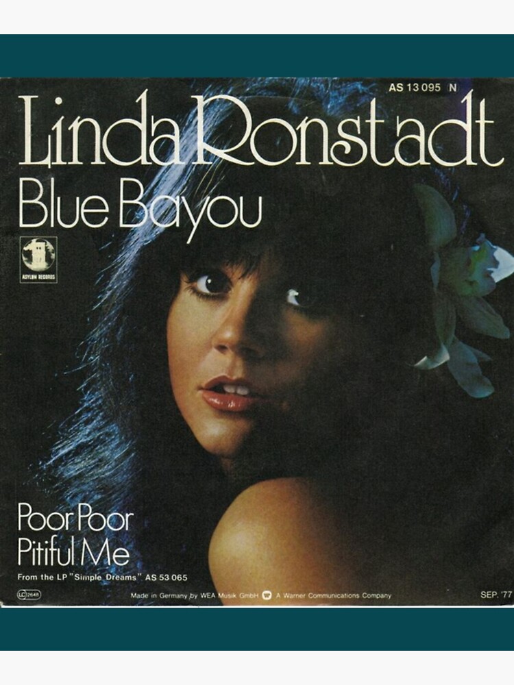 "Linda Ronstadt - Blue Bayou Album Cover " Poster By IronSkullsz ...