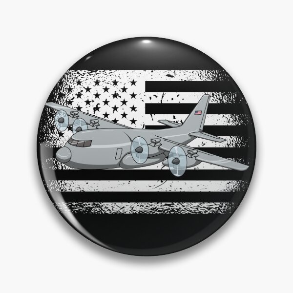 Item preview, Flying C-130 American Flag Military Airplane C130 Hercules Gear designed and sold by DynamicDesign.