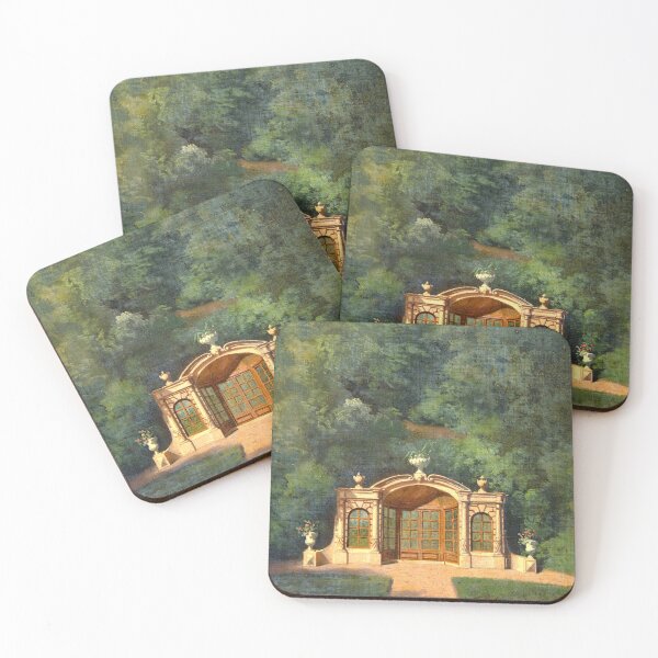 Item preview, Romantic garden pavilion in a forest landscape for art lover classical painting designed and sold by Lady-Frost.