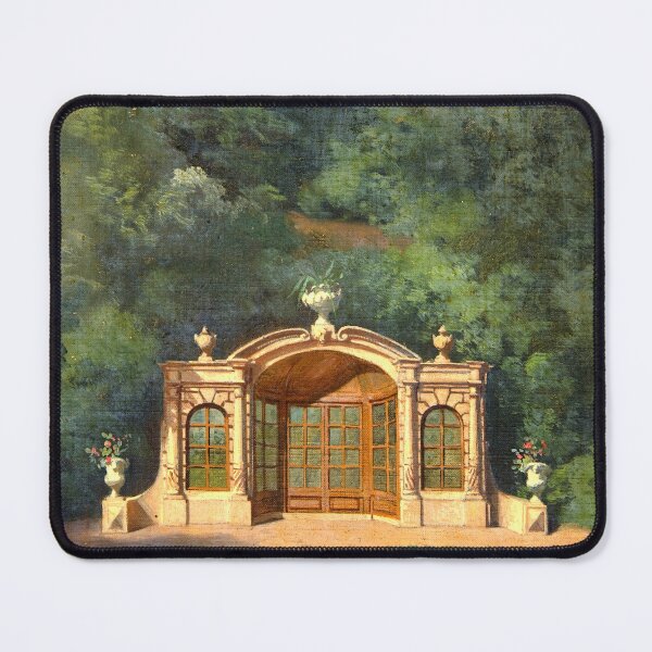 Item preview, Romantic garden pavilion in a forest landscape for art lover classical painting designed and sold by Lady-Frost.