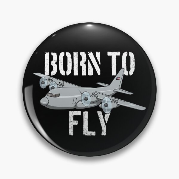 Item preview, Born To Fly C-130 Military Airplane Flying C130 Hercules Gear designed and sold by DynamicDesign.
