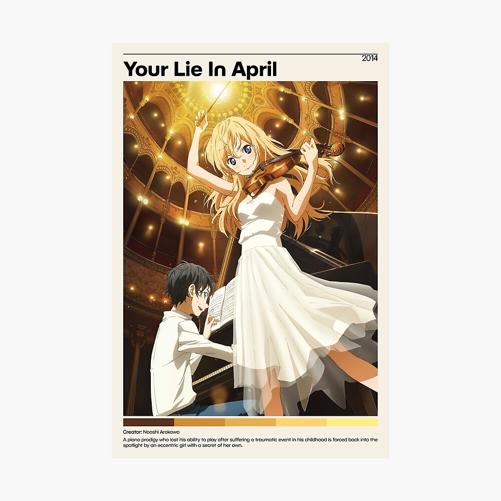 Your Lie in April Anime Poster Print Poster