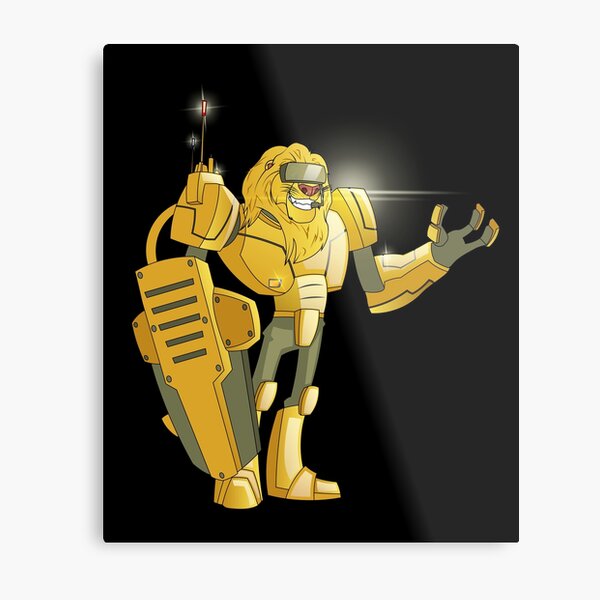 robot lion- king robot, the gold lion design