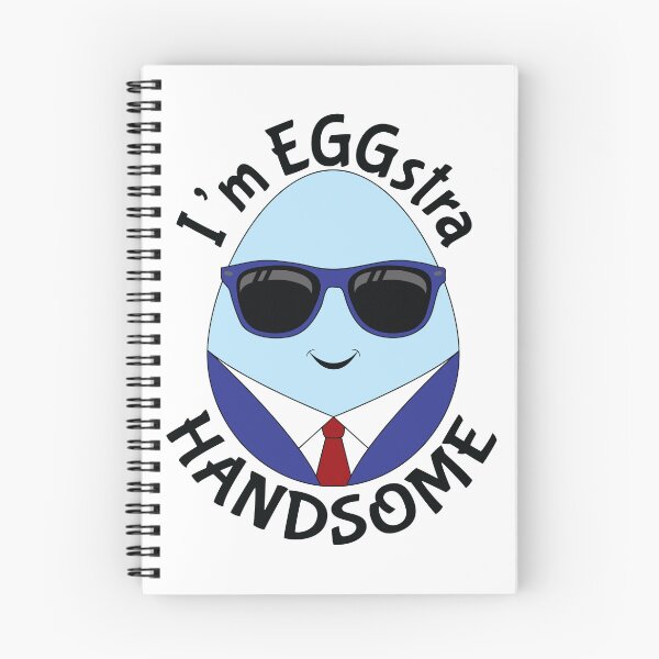 Item preview, I'm EGGstra Handsome - Funny Easter Egg In Suit ( black text) designed and sold by dass-art.