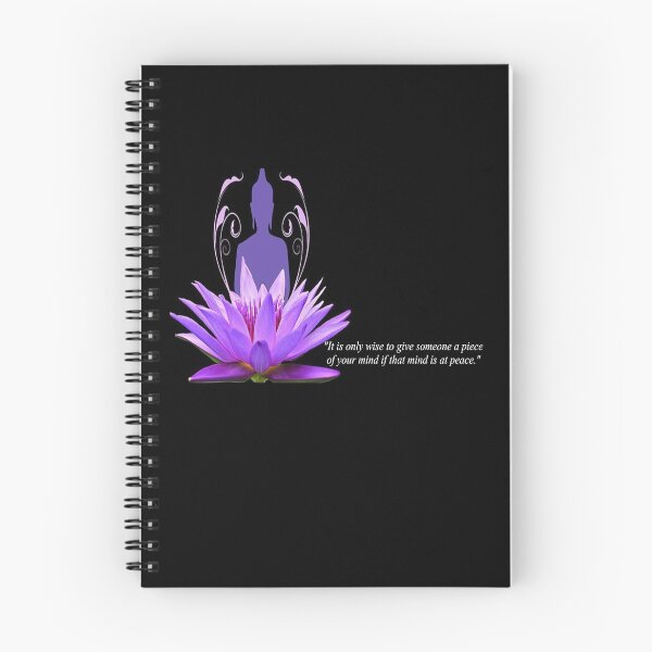 Item preview, Fantasy Fun Image of Buddhist Behind a Lotus Flower Advising on Giving Advice Novelty Quotation  designed and sold by NovawayDirect.
