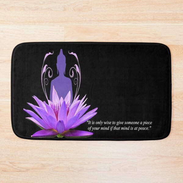 Item preview, Fantasy Fun Image of Buddhist Behind a Lotus Flower Advising on Giving Advice Novelty Quotation  designed and sold by NovawayDirect.