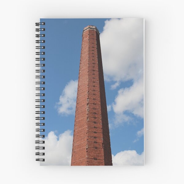 Item preview, High brick smokestack in the blue sky designed and sold by mrivserg.
