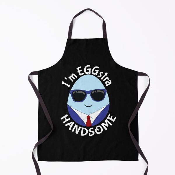 Item preview, I'm EGGstra Handsome - Funny Easter Egg In Suit ( white text) designed and sold by dass-art.