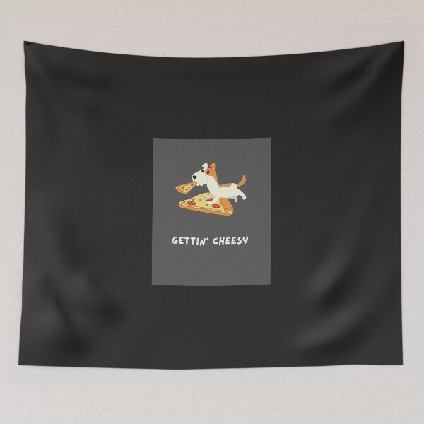 Item preview,  dog eating pizza Gettin' Cheesy designed and sold by cupcakett.