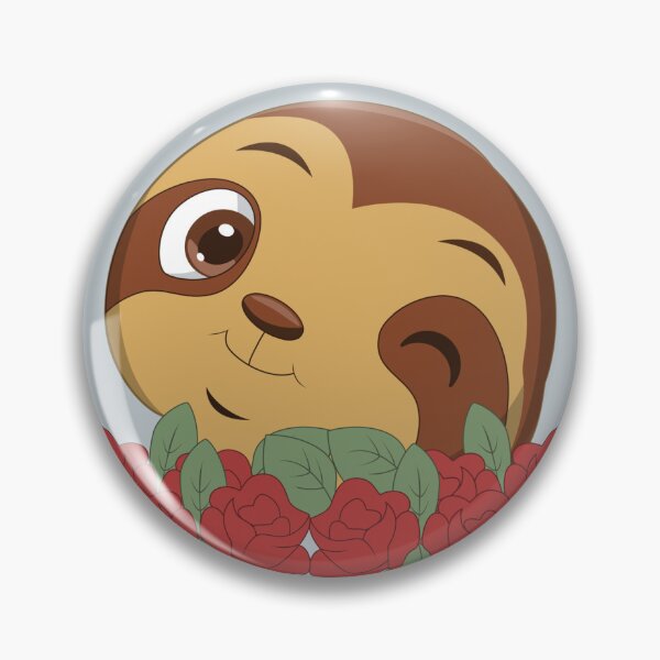 Item preview, Cute Sloth with flowers. designed and sold by Kanchan1987.