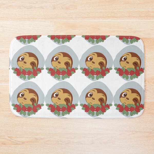 Item preview, Cute Sloth with flowers. designed and sold by Kanchan1987.