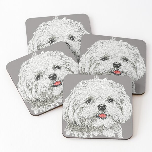 Item preview, Machine Embroidery, Embroidered Cute Maltese Poodle, Cute Maltese Poodle For Dog Lover, Stitch crafting, unique embroidered art designed and sold by RudolphBarnard.