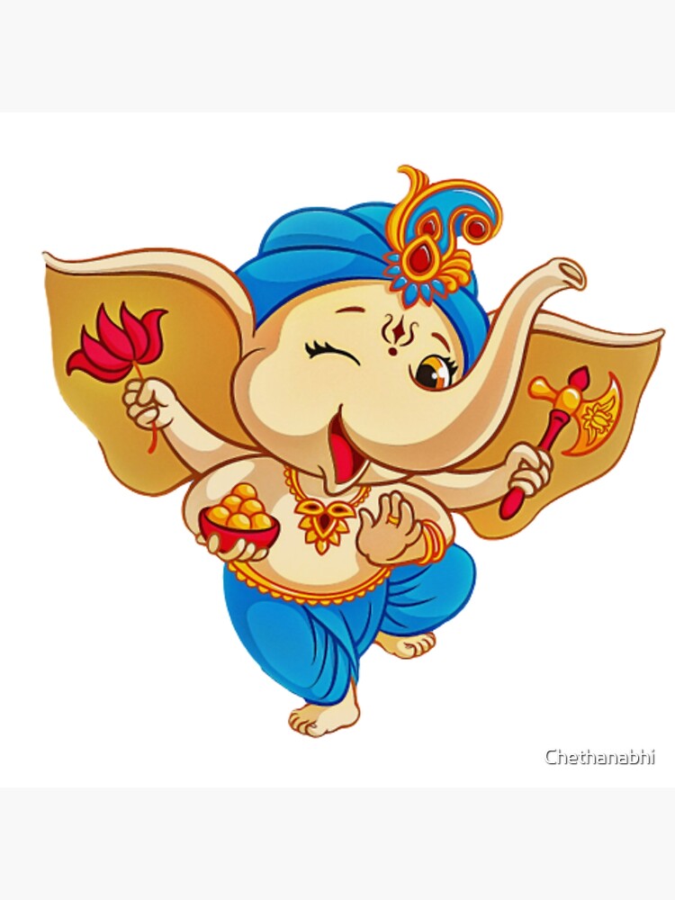 ganesha cute painting