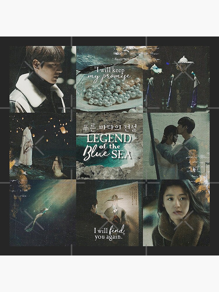 Coussin « Conception de la légende de la mer bleue (푸른 바다의 전설), Lee Minho, Jun Jihyun, kdrama