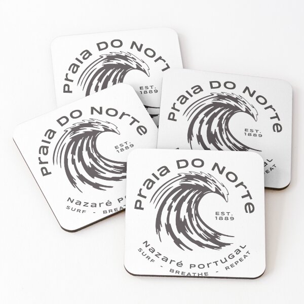 Item preview, Praia do Norte Nazaré Portugal Surf Breathe Repeat designed and sold by BlazingBoar.