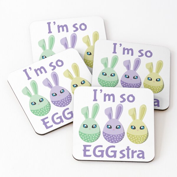 Item preview, I'm So EGGstra Cute Easter Eggs Bunnies designed and sold by dass-art.