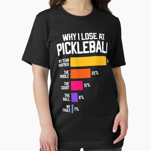 Why I Lose at Pickleball Funny pun for pickleballers Essential T-Shirt