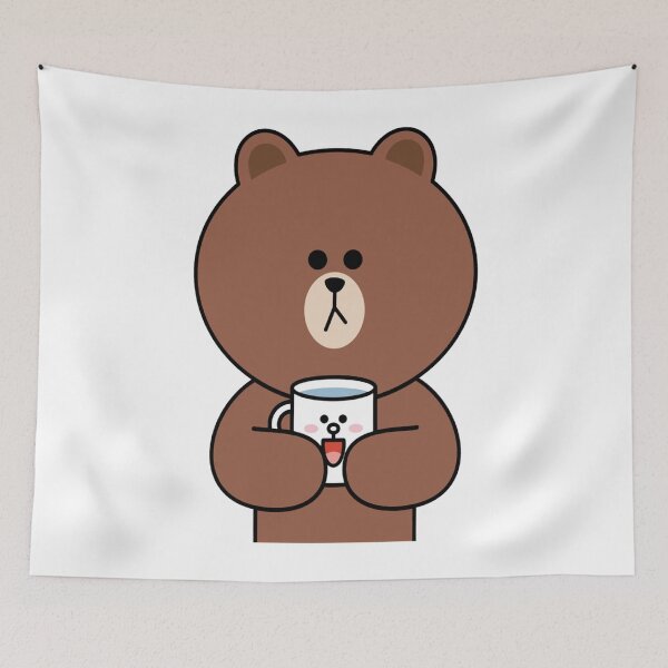 Item preview, Cute brown bear and Cony Classic . designed and sold by CameronBrewer1.