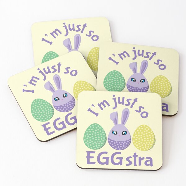 Item preview, I'm Just So EGGstra Cute Easter Eggs Bunny designed and sold by dass-art.