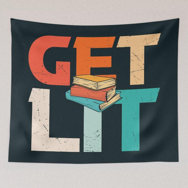 Item preview, Get Lit With Books Funny Meme designed and sold by S Cube Design.