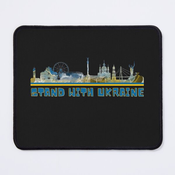 Item preview, Stand With Ukraine | Skyline | Ukraine Support | Embrace Ukraine designed and sold by DoherDesigns.