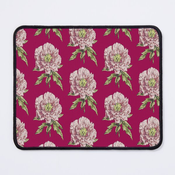 Item preview, Machine embroidery, Exquisitely Embroidered Pionie, Botanical Design, Aesthetic Floral Design, Stitch crafting, unique embroidered art designed and sold by RudolphBarnard.