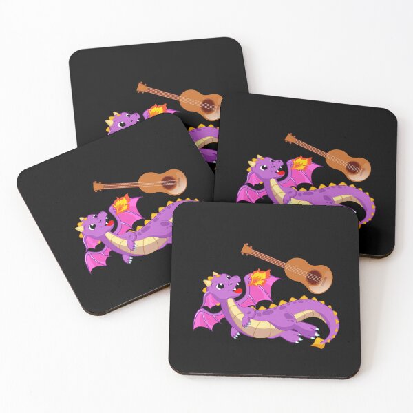 Item preview, Dragon Playing Guitar  ,Funny Good Dragon Guitar Lovers Purple Design designed and sold by pedrored369.