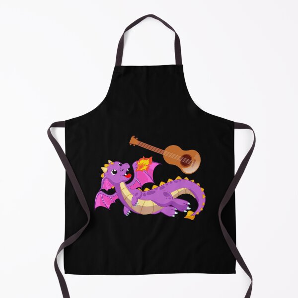 Item preview, Dragon Playing Guitar ,Funny Good Dragon Guitar Lovers Purple Design designed and sold by pedrored369.