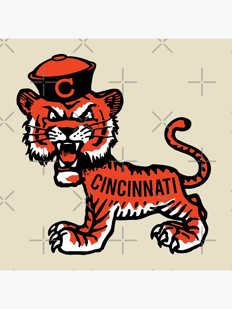 Discover Cincinnati Bengals - Vintage Standing Angry Tiger Premium Matte Vertical Poster